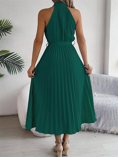 Women's Midi Dress Wrap Dress A Line Dress Pleated Dress FashionChic