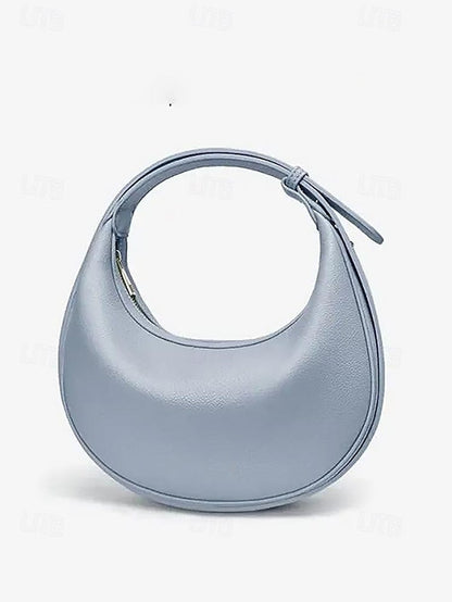 - Shoulder White Stylish Women's Elegant Crescent Bag FashionChic