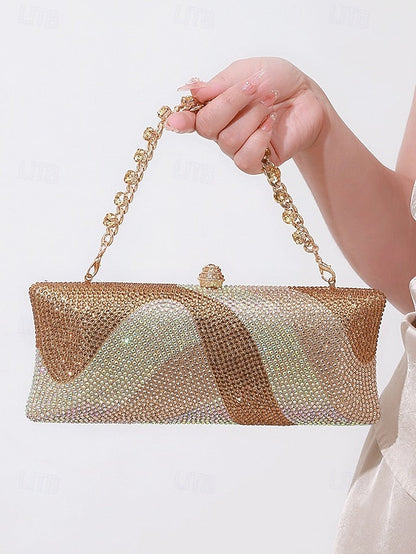 Evening Chain with Clutch Crystal Women's Strap Bag FashionChic