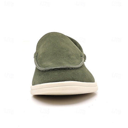 Loafers Men's Slip-On Blue Faux Light – Breathable Casual FashionChic