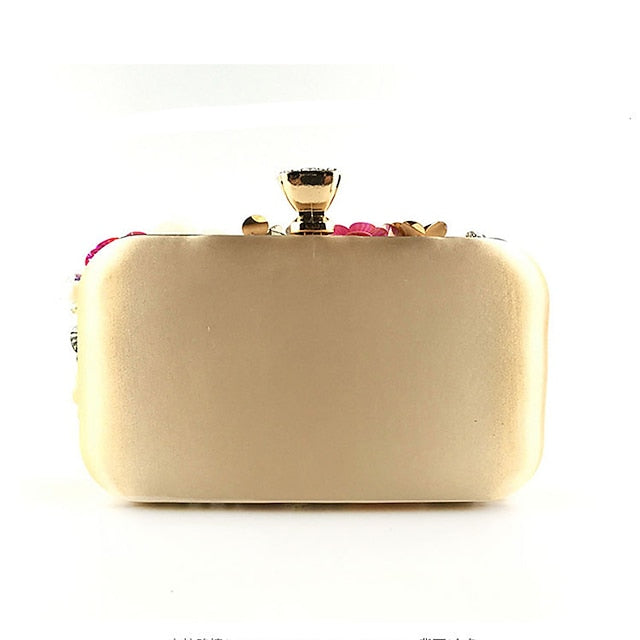 – 3D Embellished Evening Women's Clutch Flower Floral FashionChic