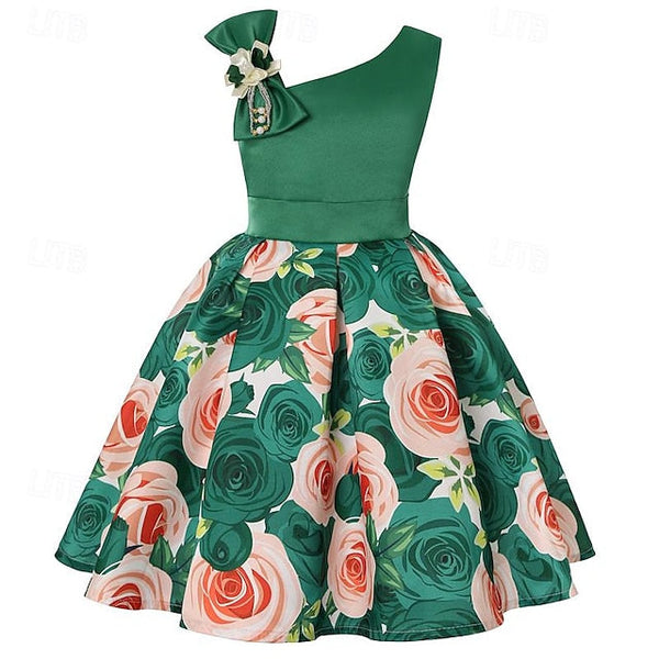 3D Sleeveless Flower Dress Party Girls' Easter Summer FashionChic