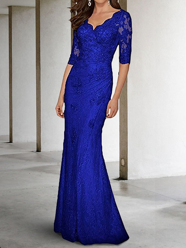 V Wedding of Guest Mermaid Sexy Dress the Mother Plus Bride Size FashionChic
