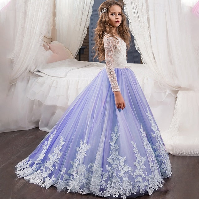 Dress Girls' Kid's Girl Flower Princess FashionChic