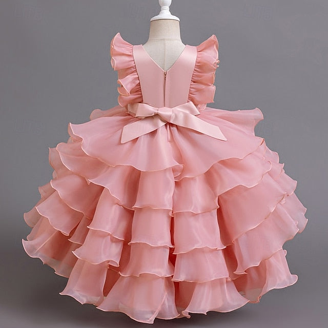 Dress Floral Asymmetrical Kids Girls' Party FashionChic