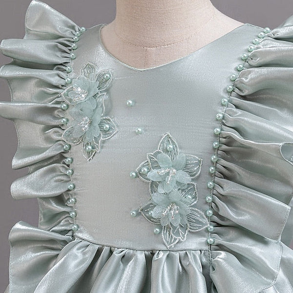 Floral Dress Sleeveless Toddler Wedding Girls' Party FashionChic