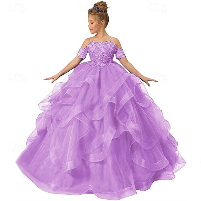 Girls' Princess Kid's Dress Girl Flower FashionChic
