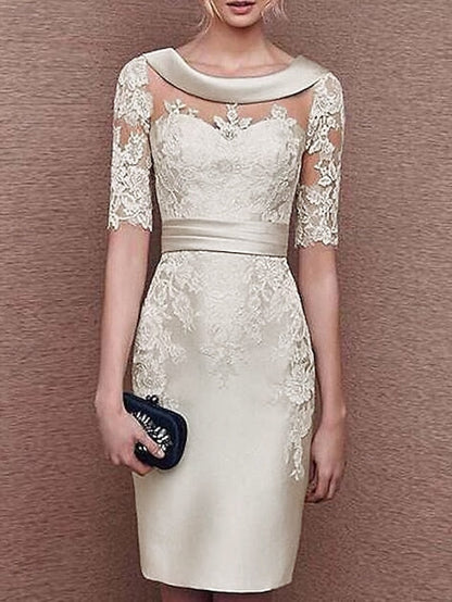 Bride Dress Guest the of Vintage Mother Wedding Elegant Sheath FashionChic