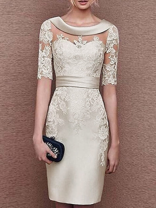 Bride Dress Guest the of Vintage Mother Wedding Elegant Sheath FashionChic