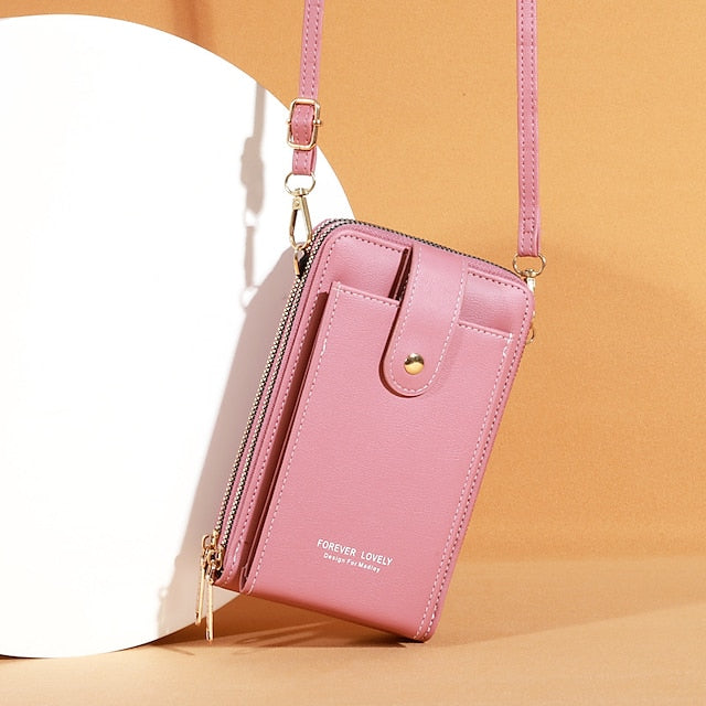 Mobile Phone PU Women's Bag Shoulder Crossbody FashionChic