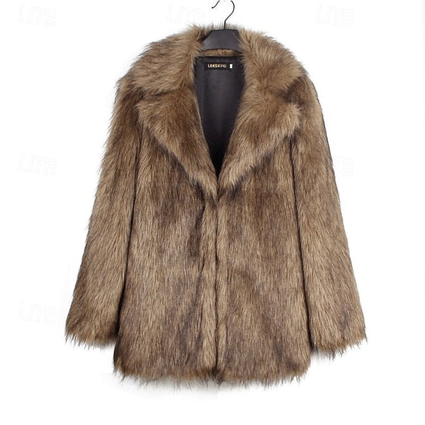 Fur Warm Comfortable Women's Faux Coat Furs FashionChic