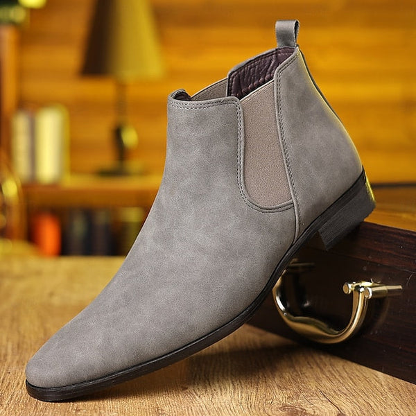 Casual Boots- Chelsea Men's Business Ankle Boots for FashionChic