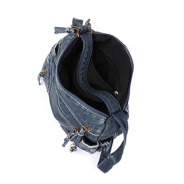 Leather Women's Faux Shoulder Brown Vintage Bag – Boho FashionChic