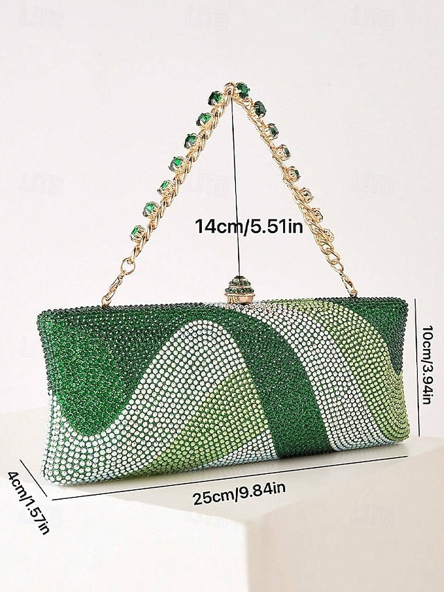 Evening Chain with Clutch Crystal Women's Strap Bag FashionChic