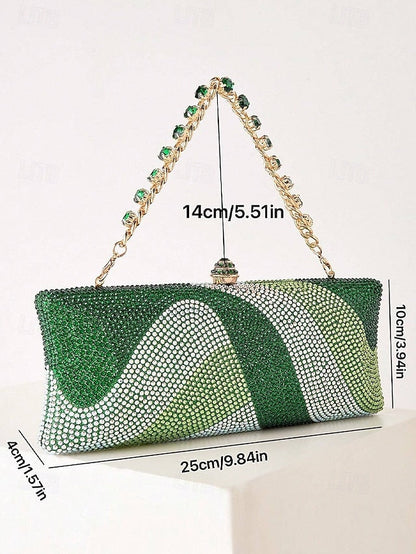 Evening Chain with Clutch Crystal Women's Strap Bag FashionChic