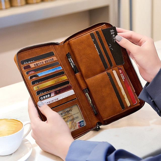 Leather Bag Outdoor Mobile Wallet Daily Women's Phone PU FashionChic