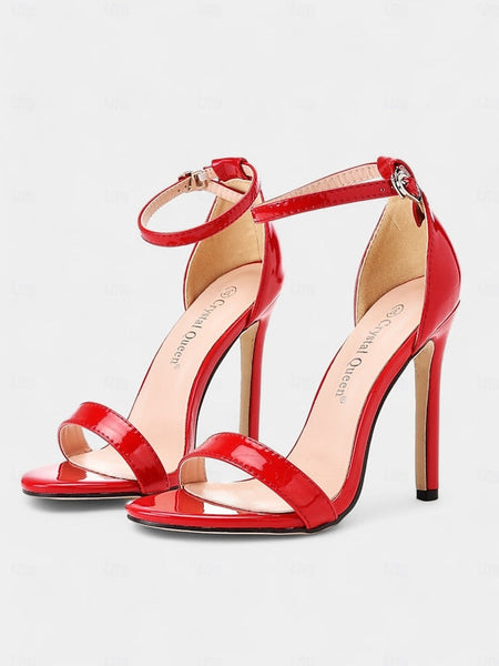 Metallic – Heel Sleek Women Wedding Sandals Stiletto for FashionChic