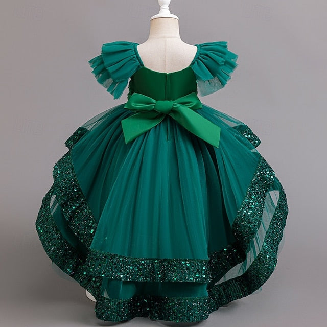 Dress Party Wedding Special Sequin Kids Sleeveless Girls' FashionChic