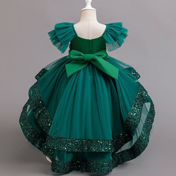 Dress Party Wedding Special Sequin Kids Sleeveless Girls' FashionChic