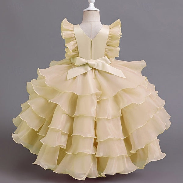 Dress Floral Asymmetrical Kids Girls' Party FashionChic