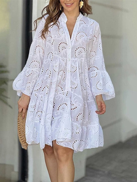 Women's Mini Dress Lace Dress Casual Dress Fashion Modern