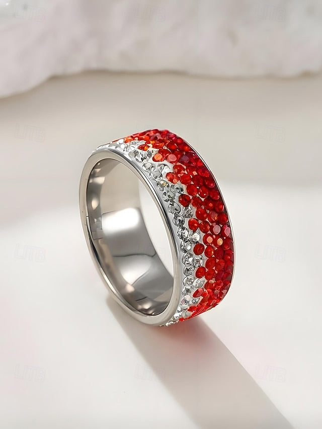 Ring Men's Stylish Steel Stainless – Red Christmas FashionChic