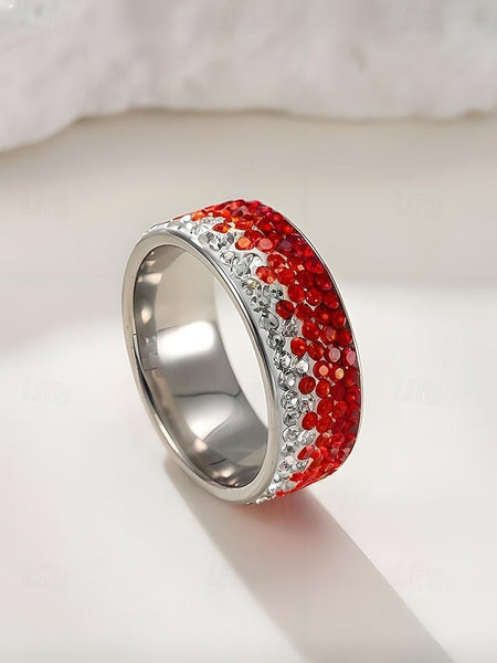 Ring Men's Stylish Steel Stainless – Red Christmas FashionChic