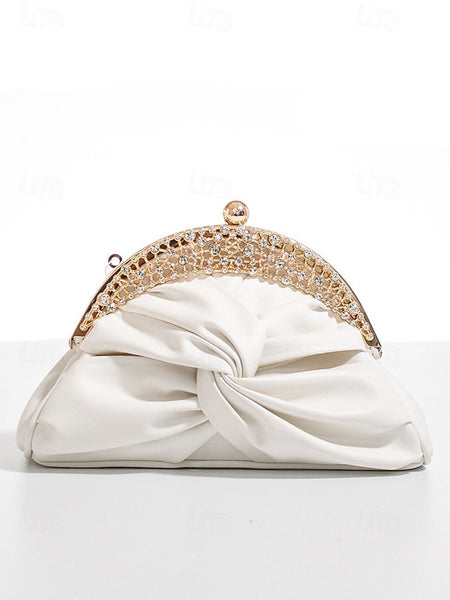 Evening – Rhinestone Women's Clutch Leather Bag Faux FashionChic