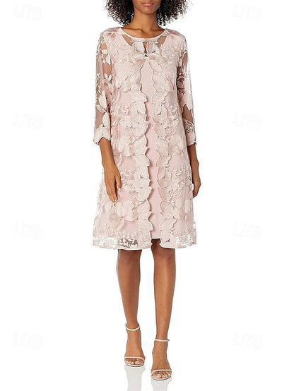 Two Dress Column Sheath the Piece / Bride of Elegant Mother FashionChic
