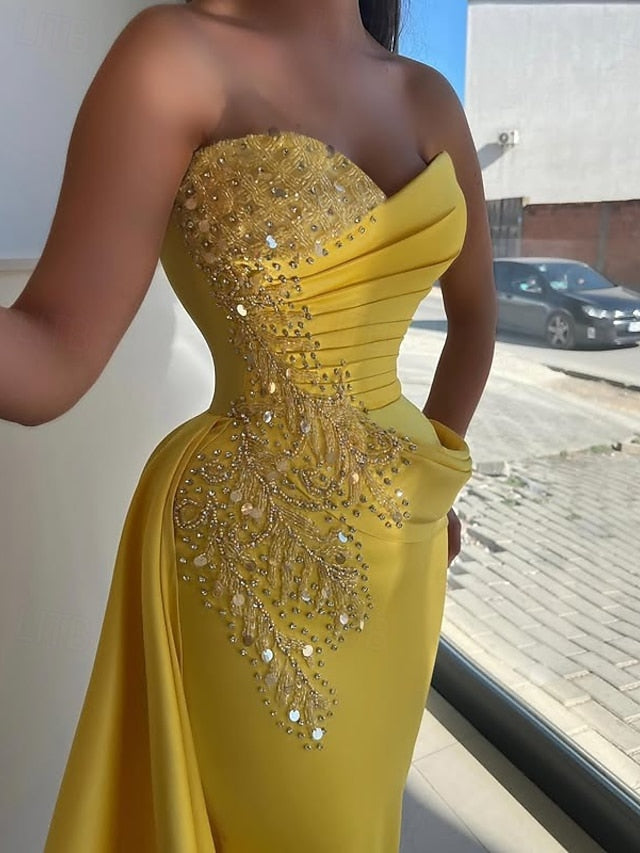 Gown Elegant Evening / Mermaid Wedding Formal Dress Trumpet FashionChic