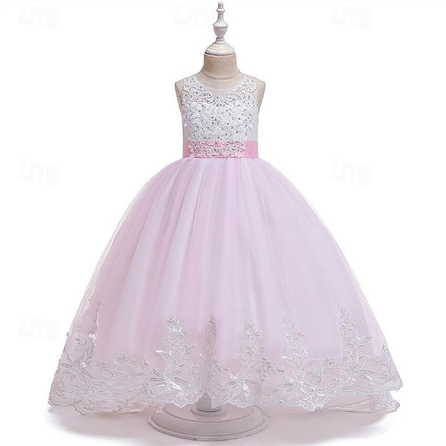Kid's Girls' Girl Princess Dress Flower FashionChic