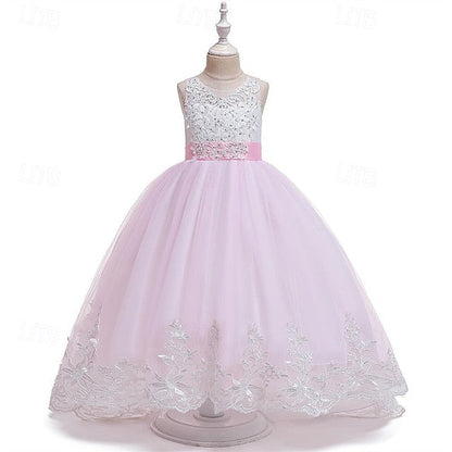 Kid's Girls' Girl Princess Dress Flower FashionChic