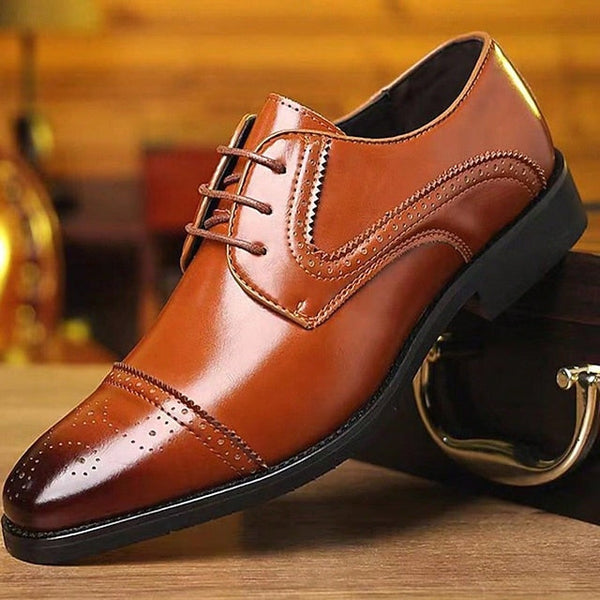 Shoes Color-Blocked White Men's and Dress Black with FashionChic