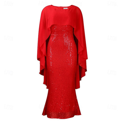 Dress the Crew of Mother Length Elegant Neck Floor Bride FashionChic
