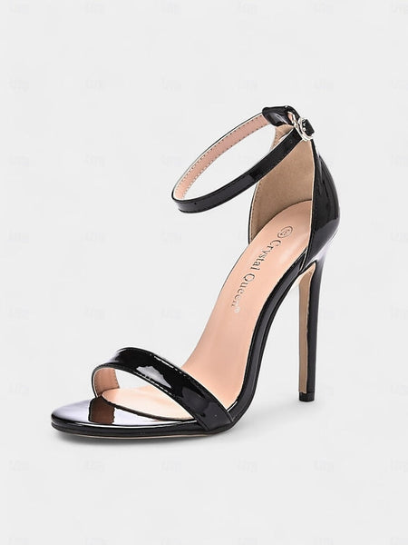 Metallic – Heel Sleek Women Wedding Sandals Stiletto for FashionChic