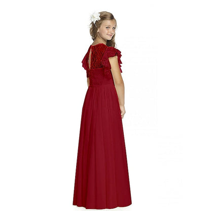 Girls' Flower Party Wedding Performance Dress Girl FashionChic