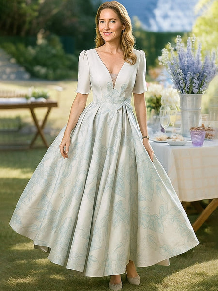 A-Line Floor Length Prom Dress Party Dress Cocktail Dress Mother FashionChic