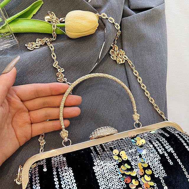 Synthetic Women's Bag Party Clutch Bags Dome Handbag FashionChic