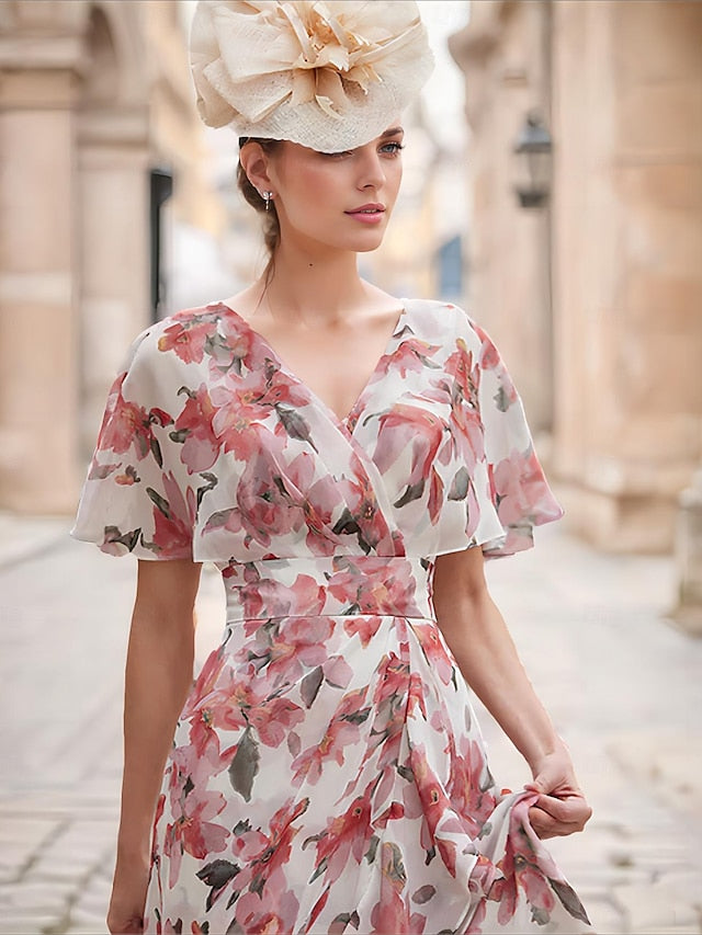 Guest Bride Wedding the of Dress Elegant Mother A-Line Formal FashionChic