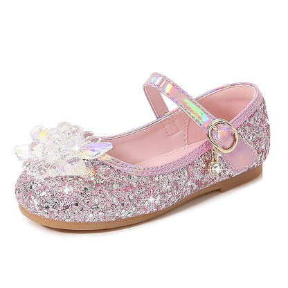 Princess PU Leather Shoes Girls' Walking Portable Flats FashionChic