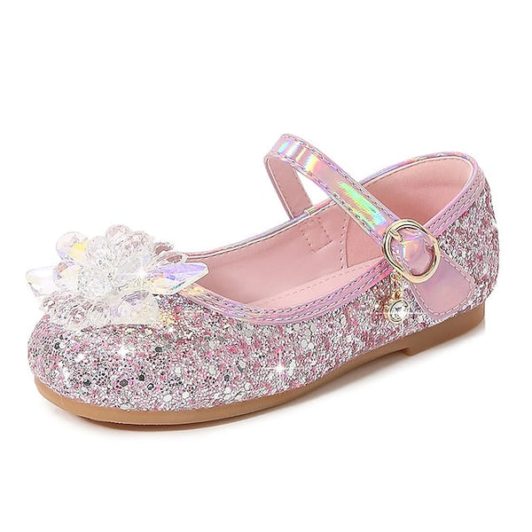 Princess PU Leather Shoes Girls' Walking Portable Flats FashionChic