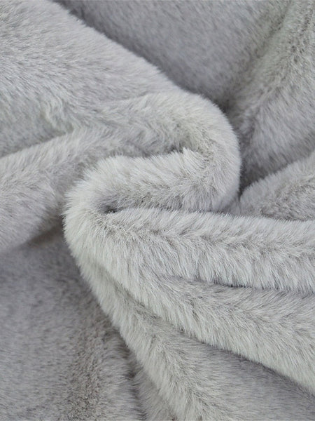 Lined Breathable Warm Pocket Faux Coat Women's Fleece Fur FashionChic