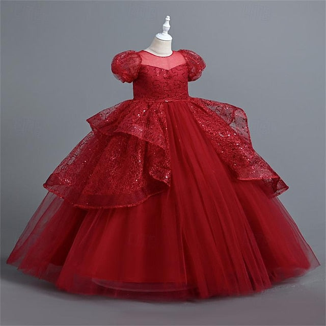 Party Flower Girls' Dress Performance Girl Wedding FashionChic