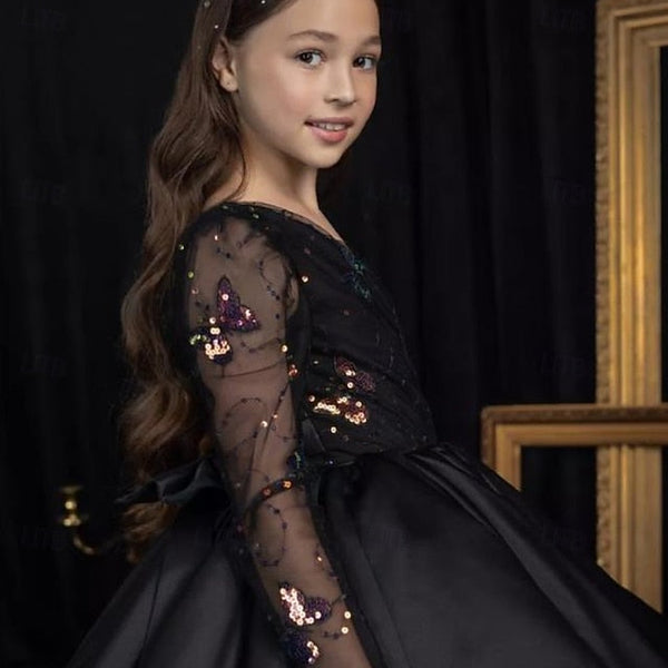 Girls' First Communion Girl Kids Dress Flower Party FashionChic