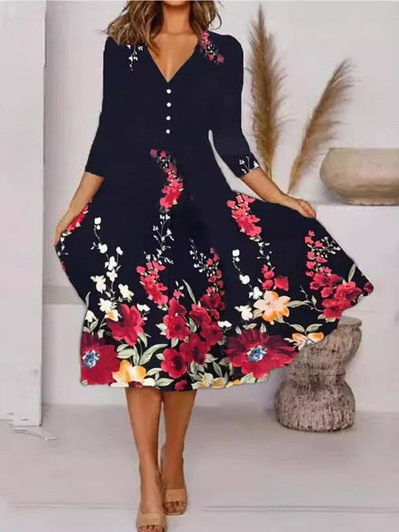 Women's Midi Dress A Line Dress Casual Outdoor Going out FashionChic