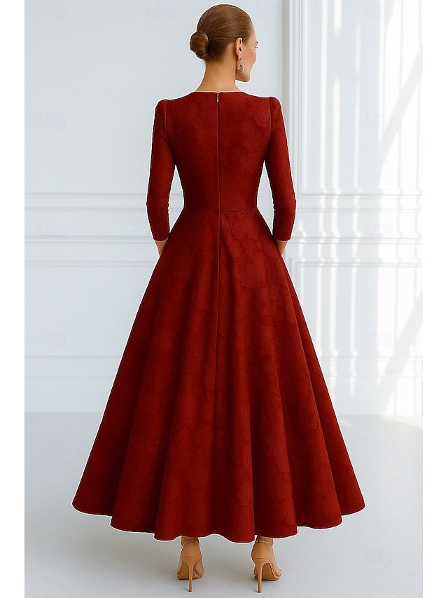 Dress Formal Gown A-Line Red Wedding Evening Elegant Blue FashionChic