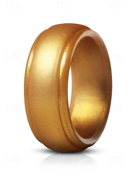 Ring Matte Black Comfortable Silicone Durable for Men – FashionChic