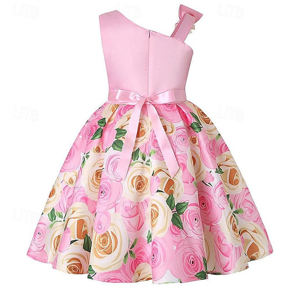 3D Sleeveless Flower Dress Party Girls' Easter Summer FashionChic
