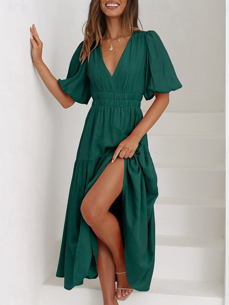 Women's Maxi Dress Casual Dress A Line Dress Stylish Basic