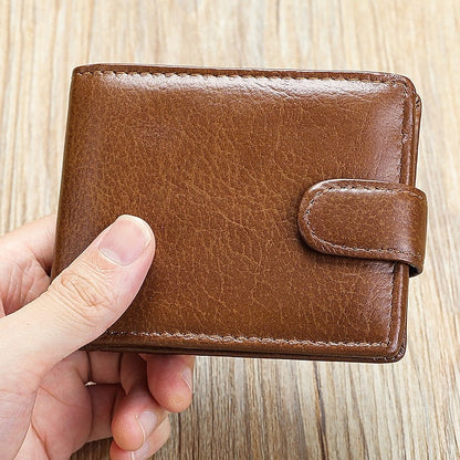 wallet card leather purse multi top cowhide layer Genuine coin FashionChic